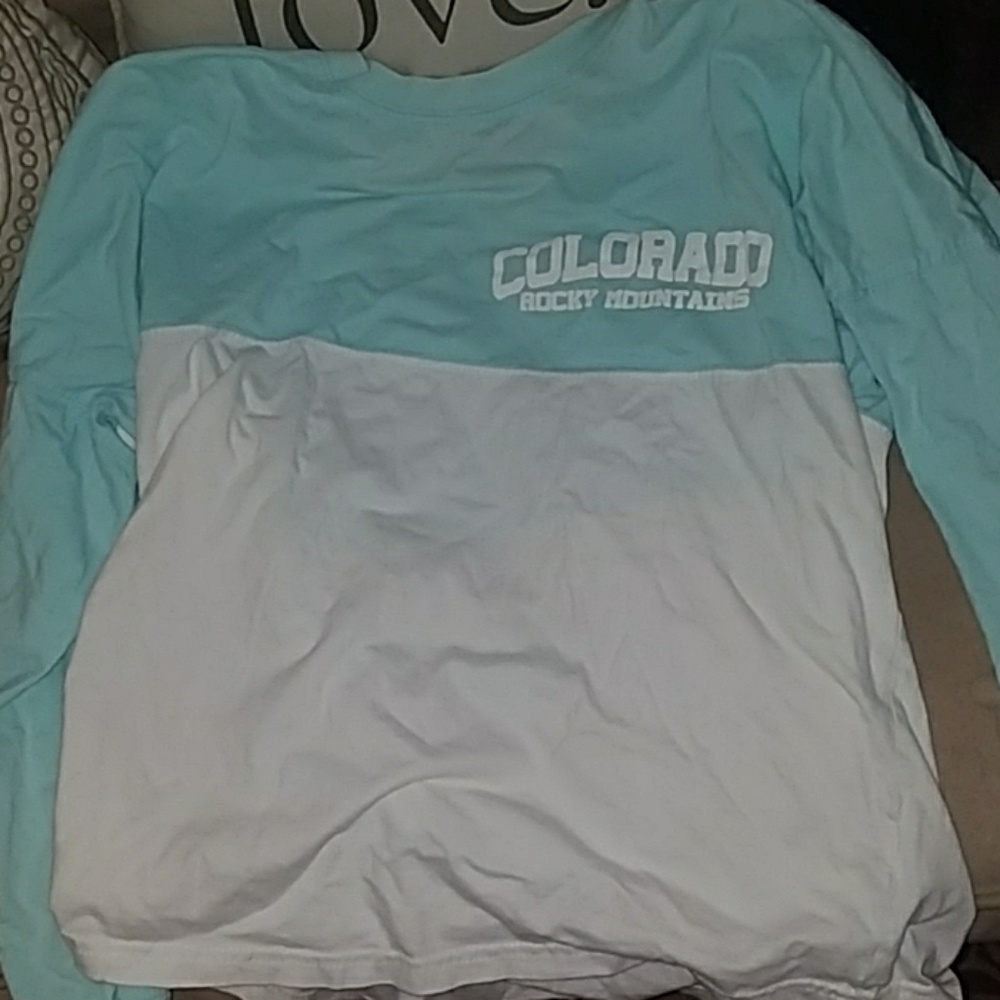Blue and white Colorado shirt :)